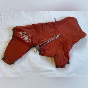 Hurtta Mudventure Dog Rain Jacket Coat Suit Cinnamon 14M